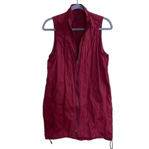 Stella Carakasi Maroon On The Go Vest Sleeveless Long Gorpcore Size XS